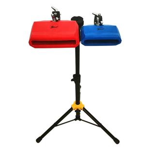 TUTN牛铃塑料梆子 响铃 木鱼 支架 小打乐器配件套装