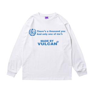 重磅纯棉潮牌长袖t恤男秋冬季加绒卫衣印花宽松小领口情侣上衣服