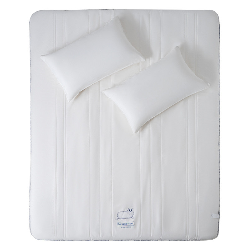 艾美家超软美利奴羊毛床垫薄垫床褥顶垫柔软保暖榻榻米卧室可折叠