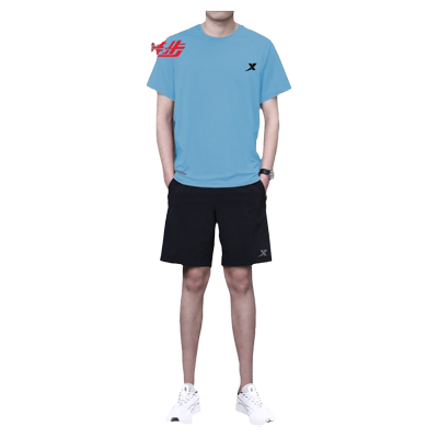 特步速干透气健身运动套装男