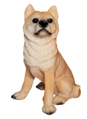 仿真狗摆件模型树脂柴犬家居装饰