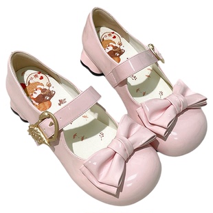 【小甜筒】升级款原创猫猫头异形鞋跟可爱百搭甜美学生少女lo鞋