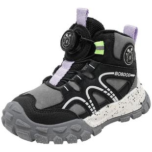 巴布豆童鞋男童加绒运动鞋2025新款冬季鞋男孩秋冬男宝儿童二棉鞋