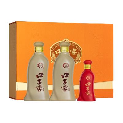 口子窖五年型50度550ml*2瓶+六年型50度100ml*1瓶礼盒白酒兼香型