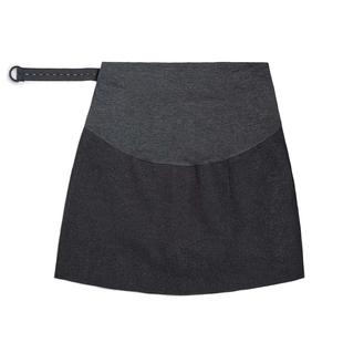 孕妇秋冬毛呢短裙高腰托腹连体短裤显瘦修身a字包臀半裙带安全裤