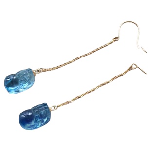 水晶耳钉耳坠耳线耳环一.天然石榴石紫晶海兰宝貔貅绿幽灵蓝晶石