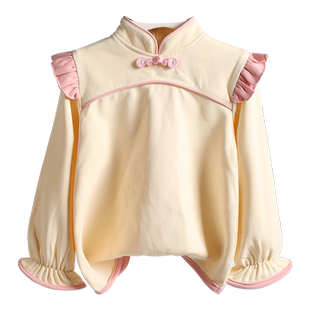 断码清货多款式 原创女童卫衣春秋款小女孩公主风上衣女宝宝衣服