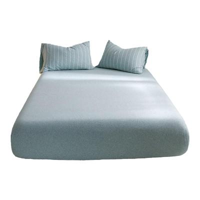 天竺棉纯色床笠单件针织棉