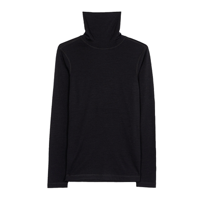 男美丽诺羊毛高领打底衫