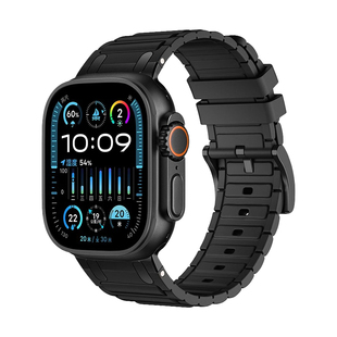 匠戴适用iwatch表带硅胶苹果手表S11表带s10运动applewatch9表带ultra2新款s9代8/7/6男49mm春夏高级series10