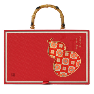 春节新款手提盒茶叶礼盒空盒红茶金骏眉高档通用包装盒空盒子定制