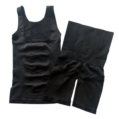 胖mm塑身衣减龄遮肉收腹两件套装