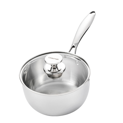 凌丰316L不锈钢无涂层奶锅