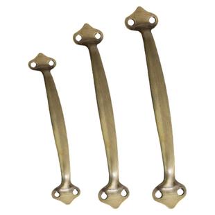 中式纯铜拉手仿古木门窗户把手老式家具橱柜抽屉拉手全铜免打孔