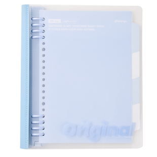 文谷50张a5/b5软背脊活页本可拆卸笔记本本子学生用可360度翻转高颜值ins风横线本