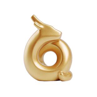 SEEROSE西罗斯龙生肖办公桌面摆件车载装饰品原创送朋友生日礼物