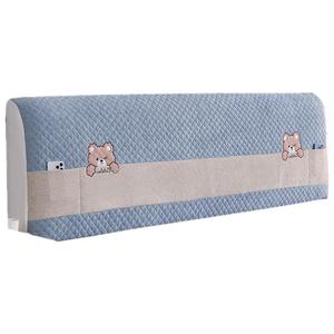 床头套罩2023新款简单大方万能通用加厚软包夹棉靠背罩全包防尘罩