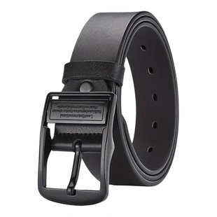 保罗男士真皮针扣皮带复古腰带合金旋转时尚经典纯牛皮休闲裤带