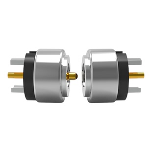 圆形磁吸连接器超小4mm12v2a对吸触点公母接头充电源磁吸头座端子