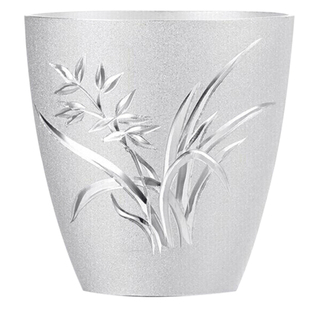 顺庆银楼S999纯银小酒杯茶杯足银磨砂小银杯水杯男士礼盒装礼物