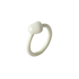 法式复古安可拉红爱心珐琅戒指女轻奢小众高级感指环