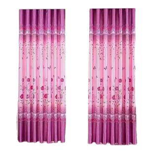 窗帘布成品特价清仓客厅卧室阳台飘窗半遮光单面花落地窗帘款式多