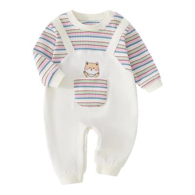 贝肽斯婴儿连体衣秋季外出服