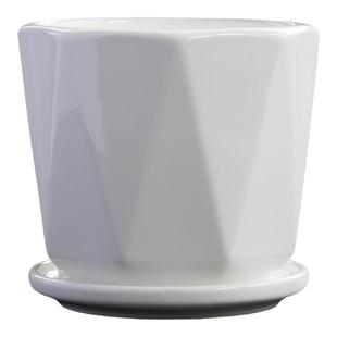 花盆陶瓷清仓特价大小号多肉花盆带托盘一体家用绿萝兰花专用器皿