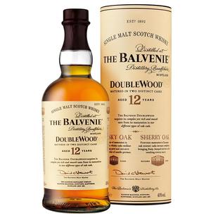 The Balvenie 百富12年双桶陈酿单一麦芽苏格兰威士忌700ml×1瓶