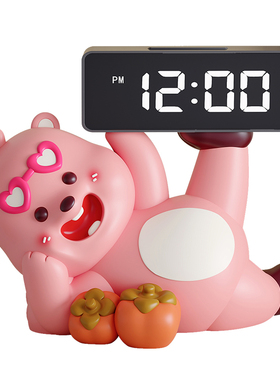 可爱露比时钟电子摆件