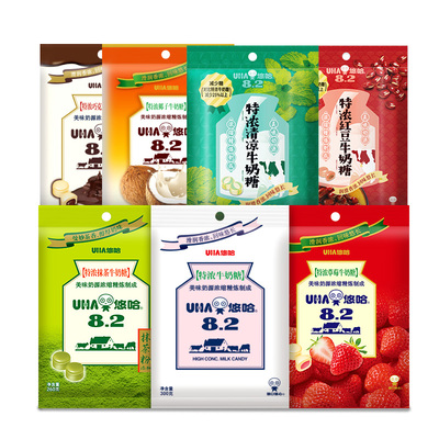 国内UHA喜糖特浓巧克力抹茶清凉