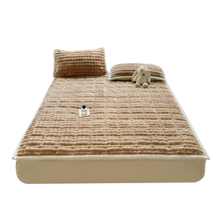 冬季兔毛绒毛毯床垫家用软垫加厚保暖牛奶绒床褥垫子宿舍学生单人