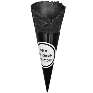 冰激凌蛋卷黑色竹炭甜筒脆皮蛋糕装饰冰淇淋脆皮蛋筒冰淇淋蛋筒架