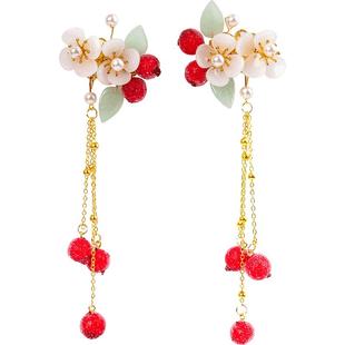 古风发饰古装水滴配饰插梳发夹边夹发簪流苏步摇女童汉服头饰儿童