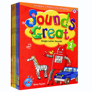 【巴布阅读】原版小学英文音标字母发音phonics自然拼读图书绘本系列Sounds great 5级别儿童入门拼读学习学生书册APP赠资源
