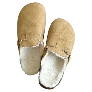 勃肯鞋棉拖鞋男可外穿加绒保暖秋冬季男居家防水高颜值静音老钱风