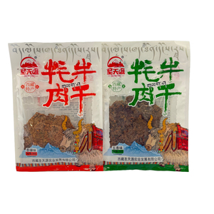 西藏特产圣天源牦牛肉干大片肉松五香味香辣味休闲零食袋装牦牛肉