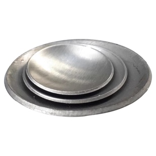 304不锈钢加厚小拱形封口片圆管装饰蒙头堵头家具管51堵管38塞盖