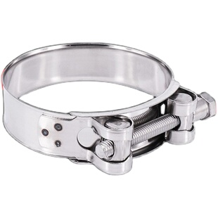 304不锈钢强力卡箍 欧式抱箍加宽厚水管固定卡扣管夹喉箍气油管箍