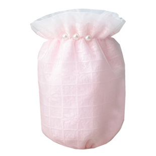 冬季蕾丝袖套女短款高颜值羽绒服防污袖头学生白色米色办公室套袖