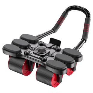 自动回弹健腹轮 男士家用健身收腹轮 运动滚轮健身轮初学者腹肌轮