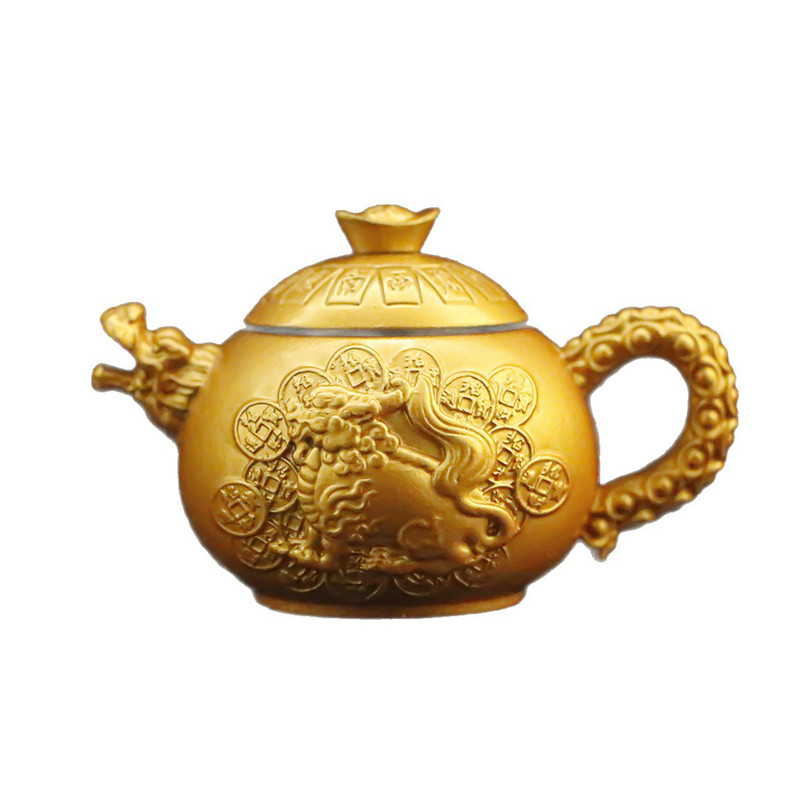 纯铜把把壶手把件打麻将神器文玩小茶壶转转把把胡钥匙扣生肖挂件