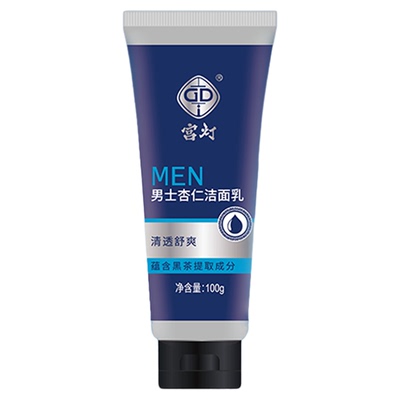 男士杏仁洁面乳清洁补水保湿正品