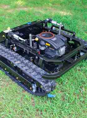 自走式农用割草汽油机22马力履带式遥控割草机 HT800型越野版果园