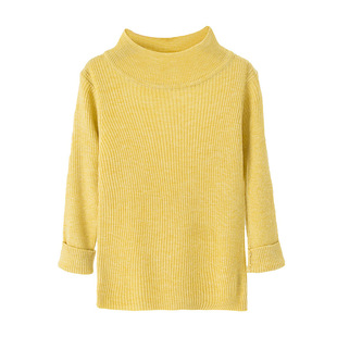 女童半高领毛衣打底衫秋冬装2025新款女宝宝内搭儿童绵羊毛针织衫