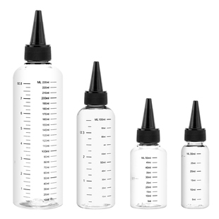 高达模型上色工具调漆瓶刻度清晰油漆尖嘴透明塑料瓶稀释存放瓶带