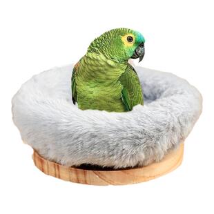 鹦鹉鸟窝站台棉窝虎皮旋风保暖棉窝舒适休息用品实木木质站台冬1