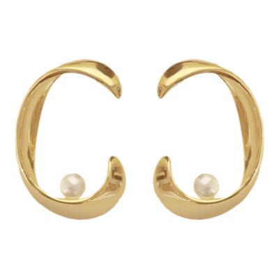 人体曲线珍珠耳环UNFOLDS