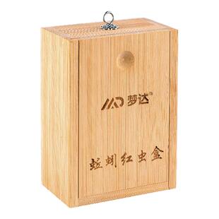 野钓传统走钓竹木蚯蚓盒垂钓小配件木质渔具沙蚕红虫盒饵料活饵盒