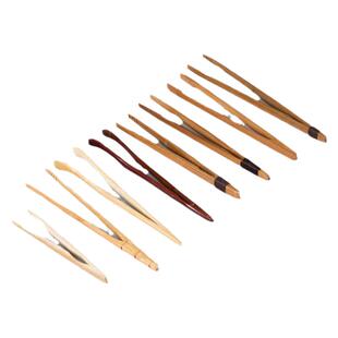 茶具茶夹套装竹制实木防滑茶道配件功夫小号单个纯铜不锈钢茶夹子